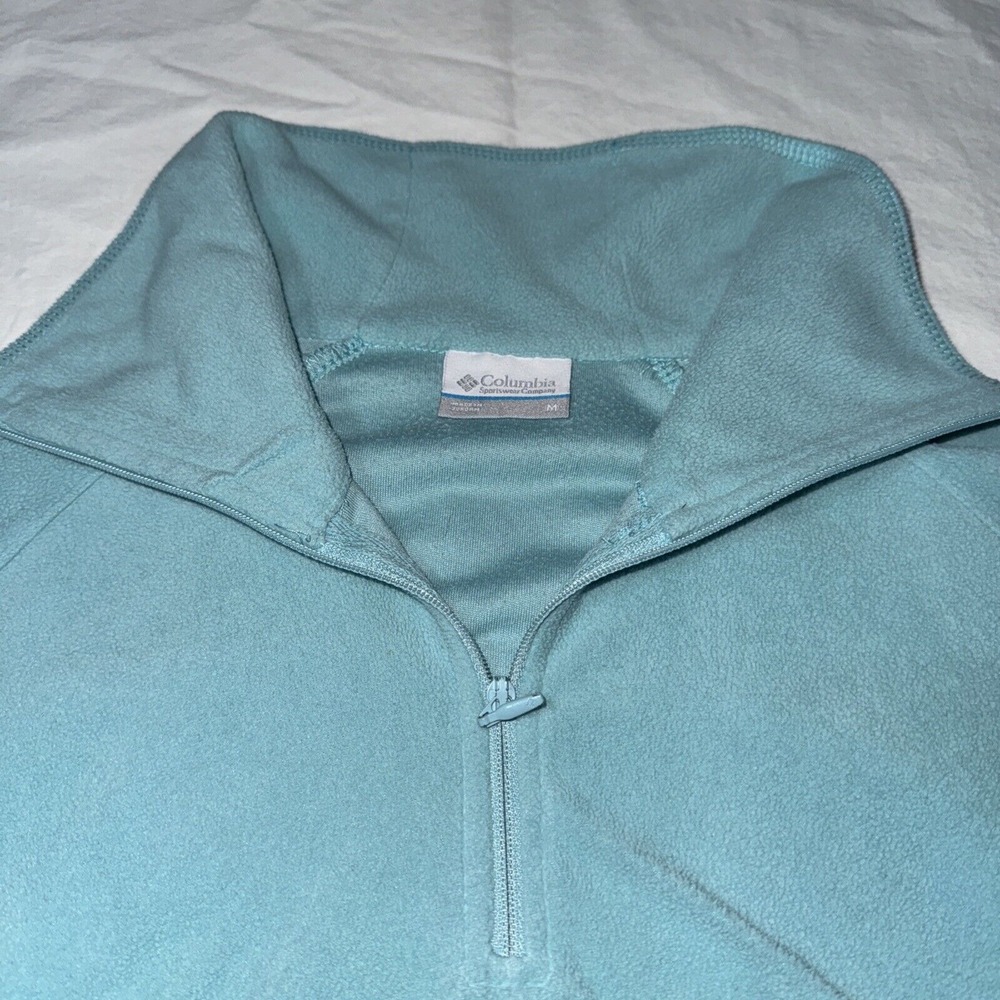Columbia Half Zip Fleece Sweater Womens M Outdoor Base Layer Thermal Glacial IV - Picture 6 of 9